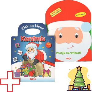 Kerst cadeau - 2 sticker/kleurboeken voor kinderen vanaf 2 jaar