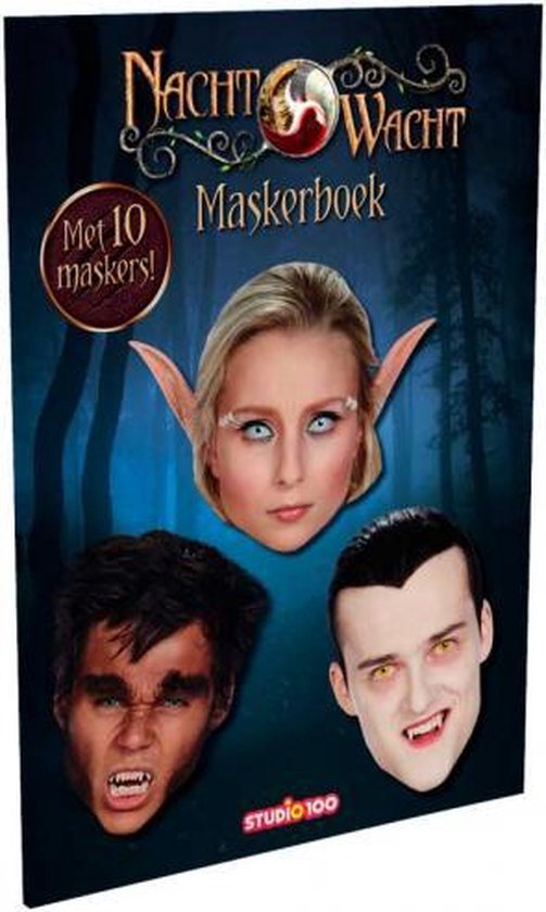 Studio 100 Maskerboek Nachtwacht Junior A4 Papier Zwart 10-delig