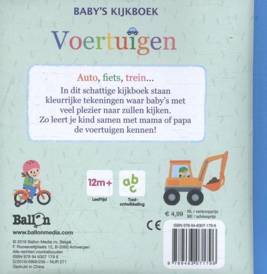 Baby's kijkboek - Voertuigen