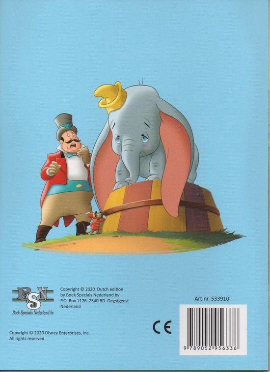 Dumbo - De grote dag van Timmie Muis - Disney voorleesboek - Softcover