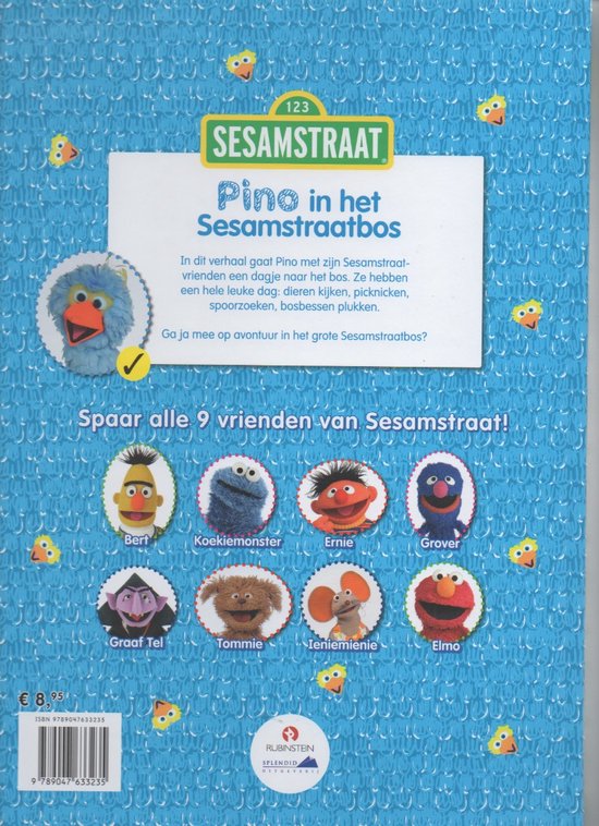 Sesamstraat Voorleesboek - Pino in het Sesamstraatbos - Harde kaft