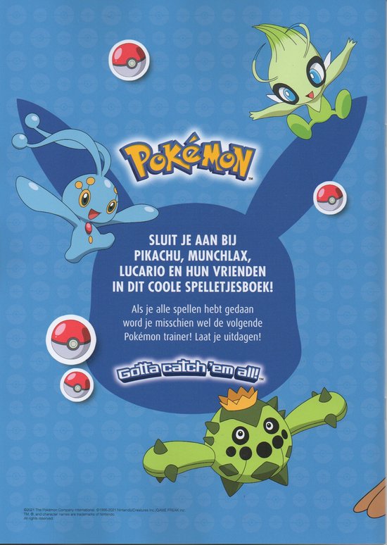 Pokémon - Spelletjesboek - Hoe goed ken jij deze Pokémon - Blauw
