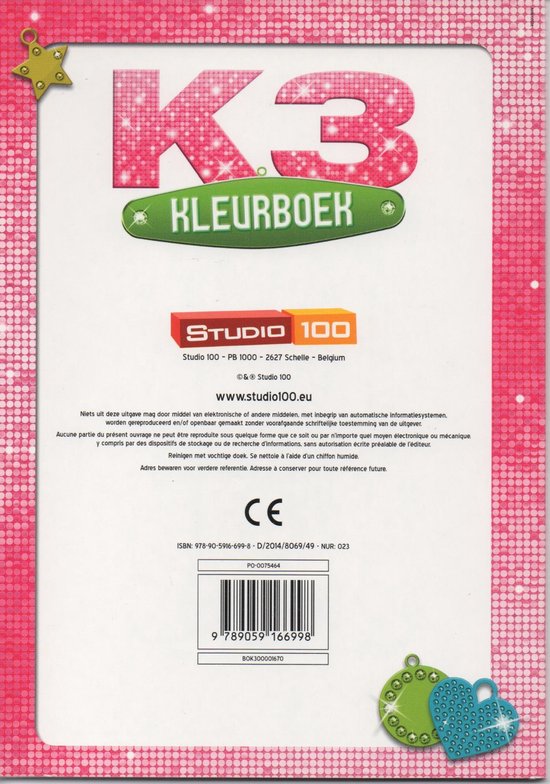 K3 - Kleurboek met 40 kleurplaten - A5