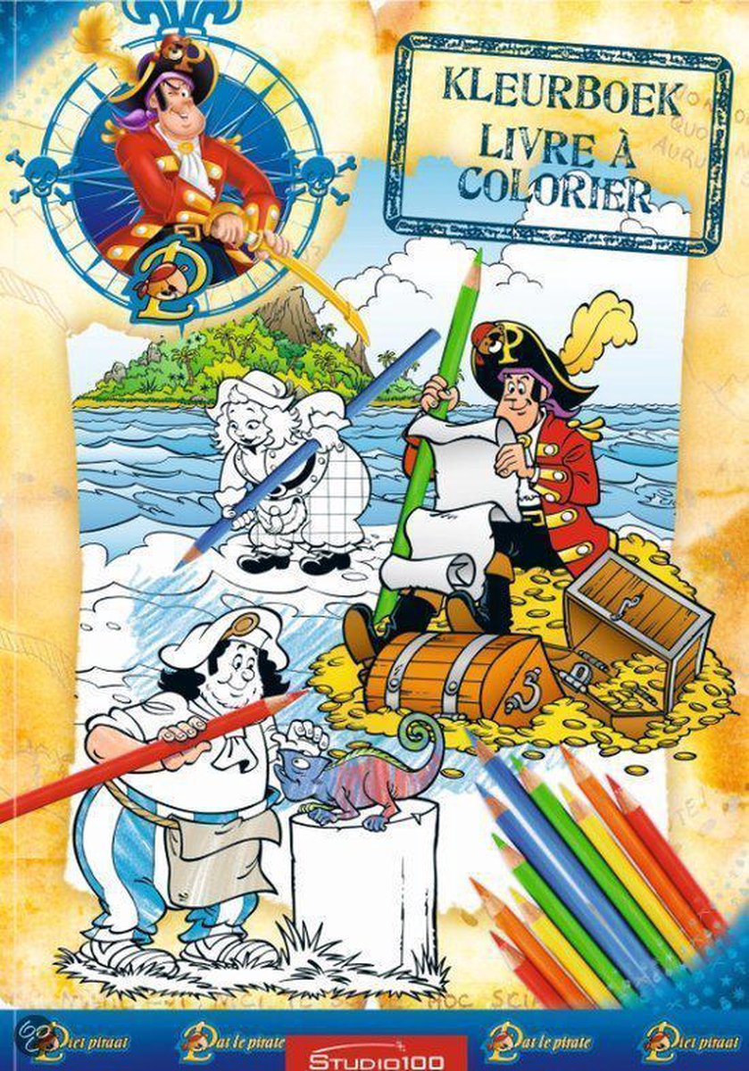 Piet Piraat: Kleurboek Kleurpotlood