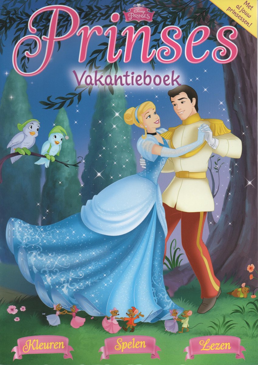 Prinses vakantieboek - Kleuren, spelen en lezen - Assepoester