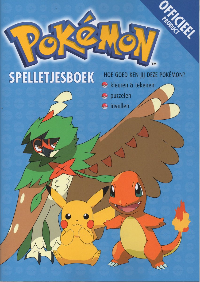 Pokémon - Spelletjesboek - Hoe goed ken jij deze Pokémon - Blauw