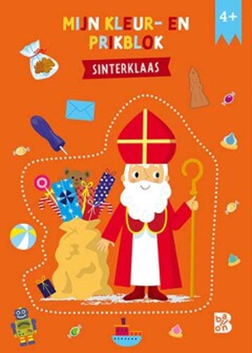 Kleur- en prikblok Sinterklaas