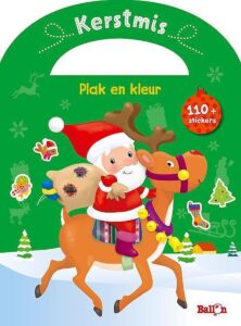 Kerstmis - Plak en kleur (met handvat)