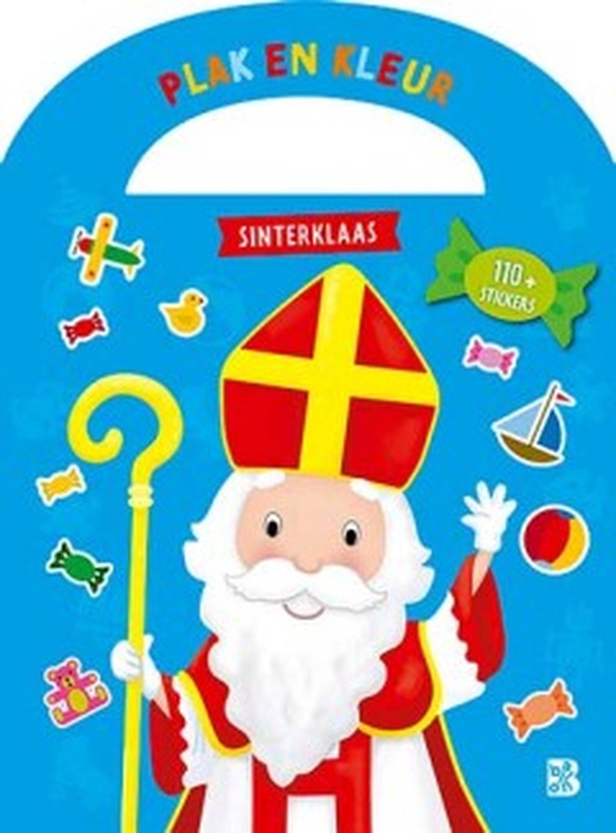 Plakken en kleuren Sinterklaas