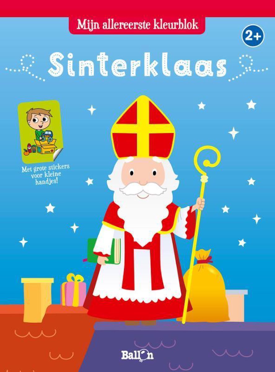 Sinterklaas 0 -   Kleurblok met stickers