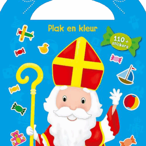 Sinterklaas Plak en kleur (met handvat)