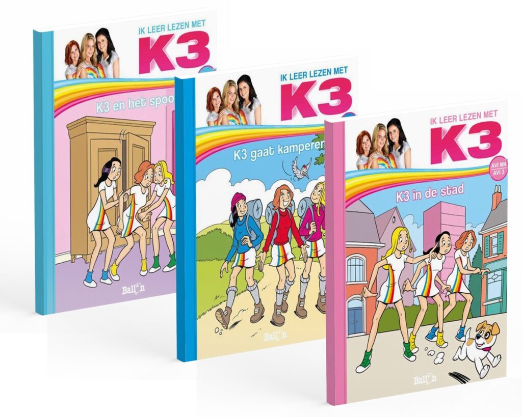 K3 boeken - Voordeelbundel van 3 AVI boeken van K3 - K3 in de stad + K3 gaat kamperen + K3 en het spook - AVI E3 + AVI M4 + AVI E4