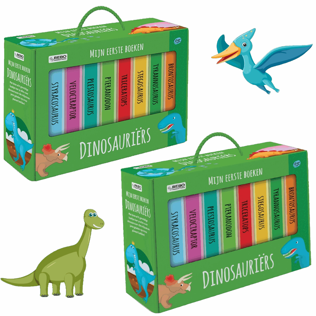 Uitdeelboekjes Dinosaurussen - 16 kartonnen dinoboekjes om uit te delen