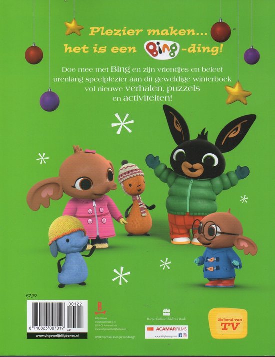 BING Winterboek - 50 pagina's vol met verhalen, puzzels en activiteiten - Voor kinderen van 2 tot 5 jaar - Kleurboek / Peuter / Kleuter / Nederlands