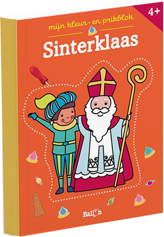 Schoencadeautjes Sinterklaas 4-7 jaar - Sinterklaas Spelletjesboek + Kleur- Prikblok - Voordeelbundel van 2 schoencadeautjes tot 7,50 euro - Doepakket Sinterklaas