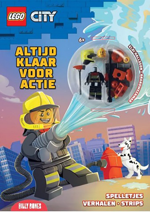 LEGO City doeboek + LEGO figuren van brandweerman