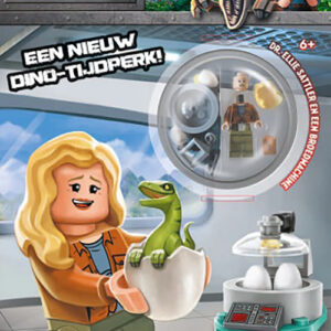 LEGO Jurassic World doeboek + minifiguur Dr. Ellie & Dino broedmachine