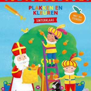 Sinterklaas  - Plakken en kleuren met 144 stickers