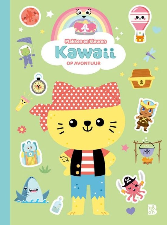 Kawaii op avontuur - Plakken en kleuren