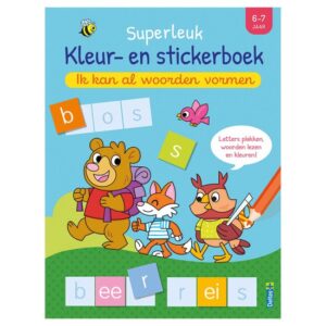 Superleuk kleur- en stickerboek - Ik kan al woorden vormen