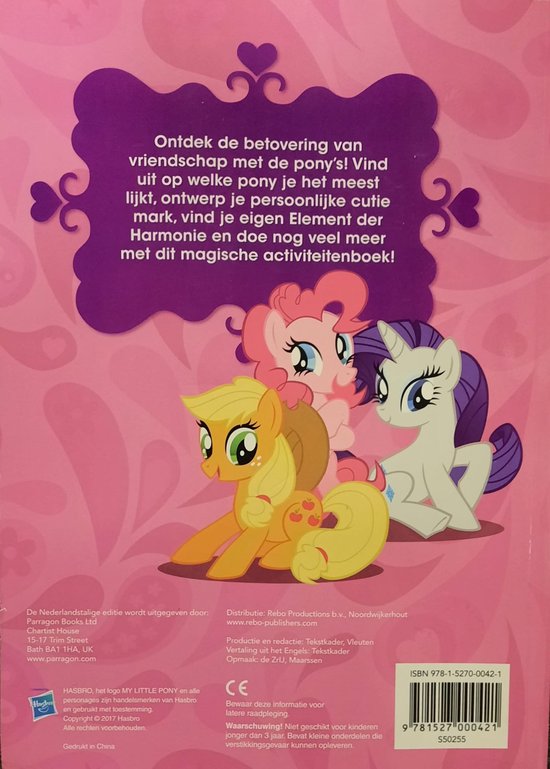My Little Pony doeboek - Vriendschap is betoverend