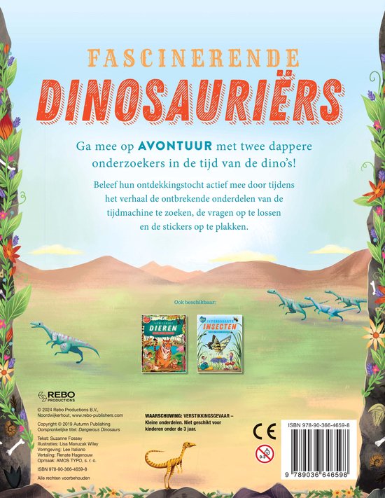 Fascinerende Dinosauriërs - stickers, puzzels, activiteiten