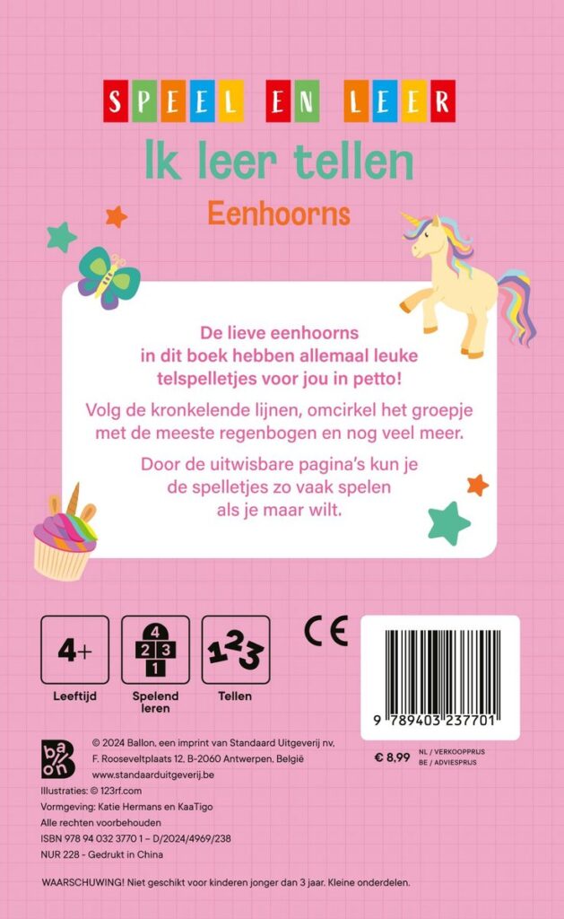 Ik leer tellen - Eenhoorns