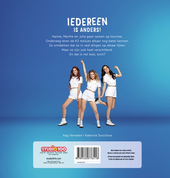 K3 leesboek - Iedereen is anders!