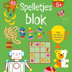 Spelletjesblok met viltstift 5+