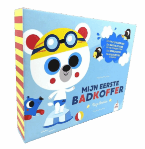 Mijn eerste badkoffer - Badboek + Speelpopje + Figuurtjes + Poster