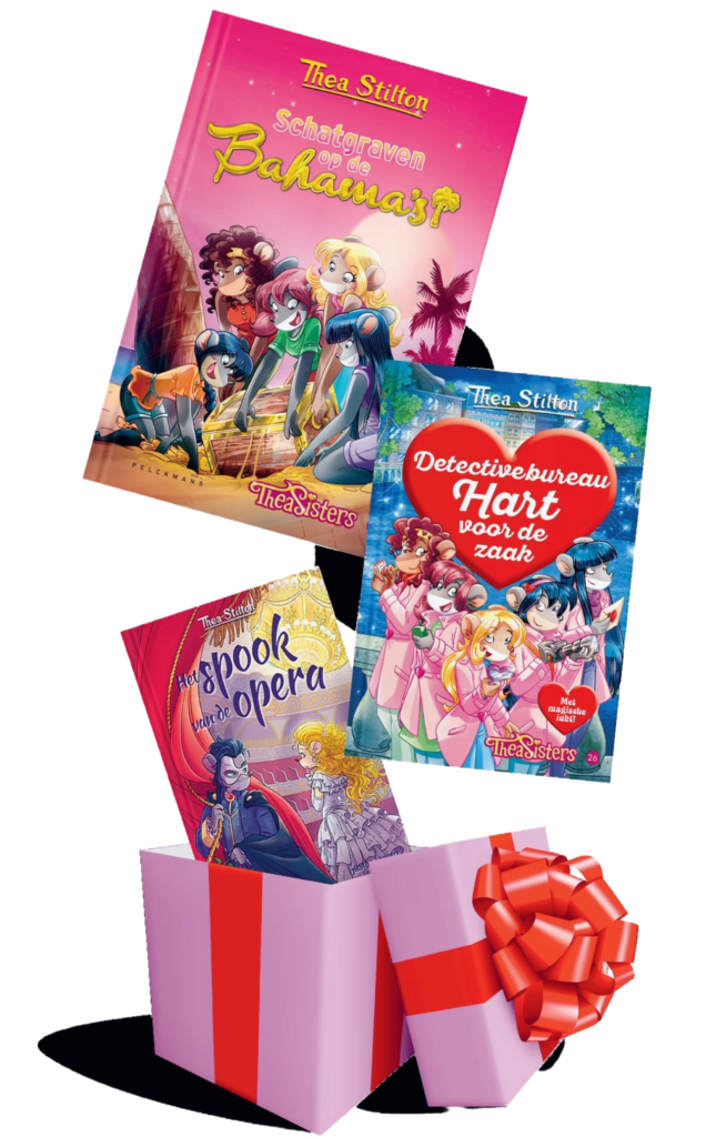 Thea Stilton - Cadeaubox - 3 leesboeken + sleutelhanger