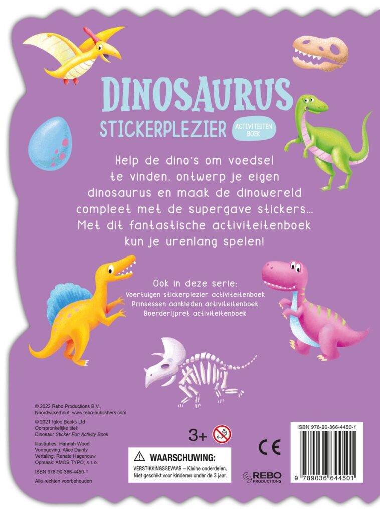 Dinosaurus stickerplezier - Boordevol puffy stickers