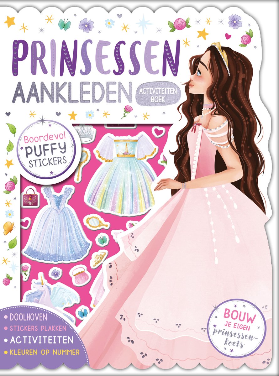 Prinsessen aankleden - Boordevol puffy stickers