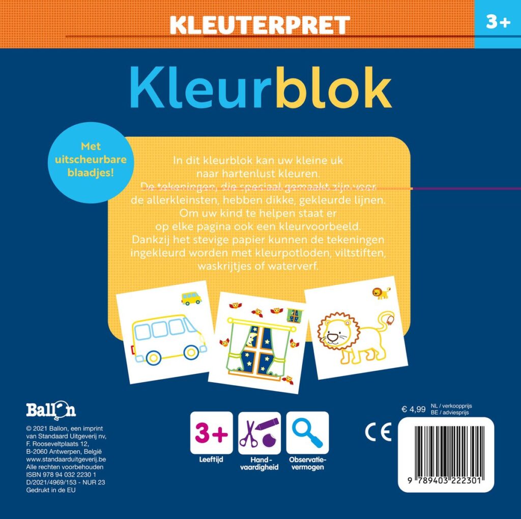 Kleuterpret - Kleurblok raket 3+