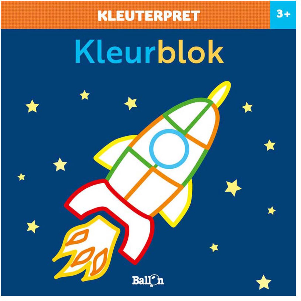 Kleuterpret - Kleurblok raket 3+