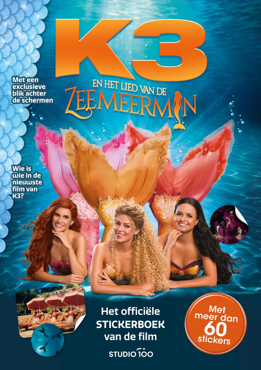 K3 stickerboek - Filmstickerboek - K3 en Het Lied van de Zeemeermin - Meer dan 60 stickers