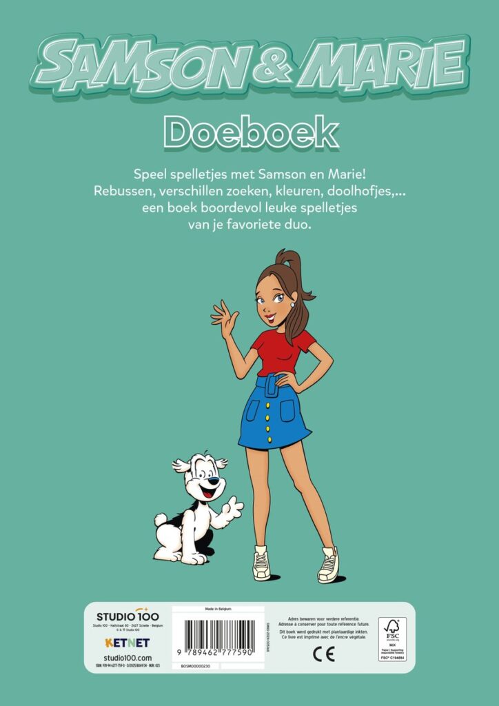 Samson & Marie doeboek - boordevol spelletjes, kleurplaten en strips