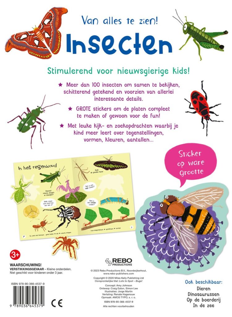 Van alles te zien! Insecten - Met GROTE stickers