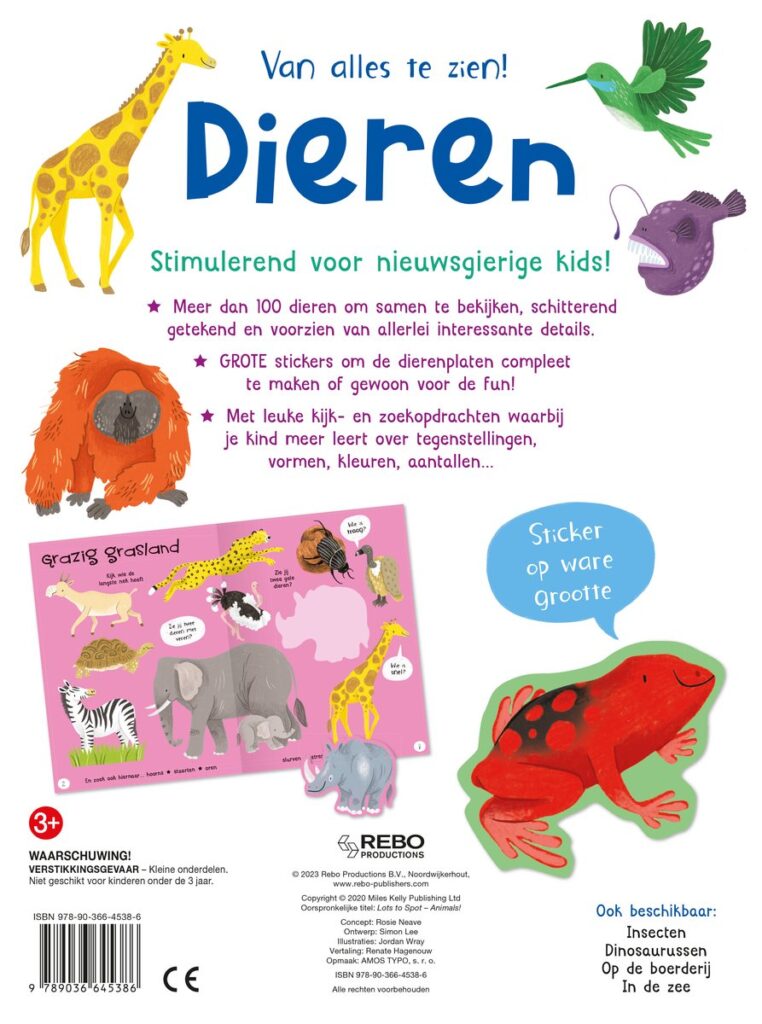 Van alles te zien! Dieren - Met GROTE stickers