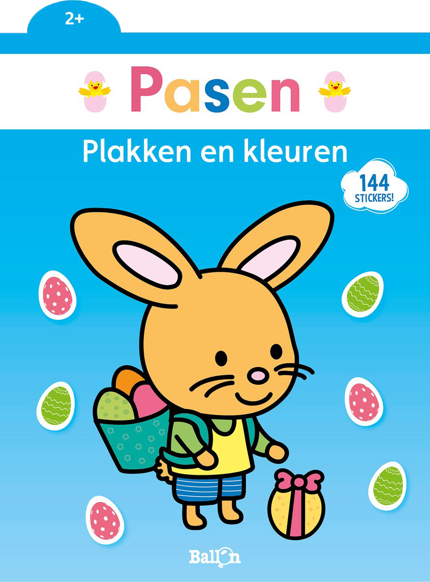 Plakken en kleuren Pasen