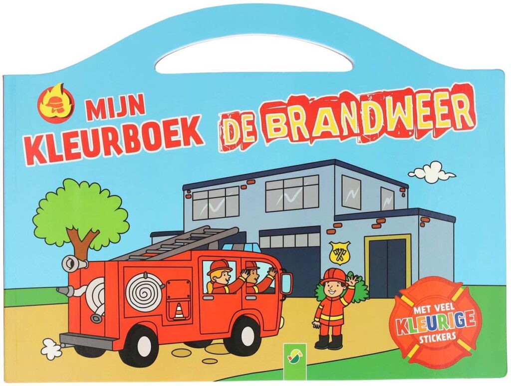Mijn Kleurboek De Brandweer - met Stickers en 96 Kleurplaten
