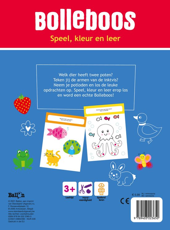 Bolleboos - Speel, kleur en leer 3+