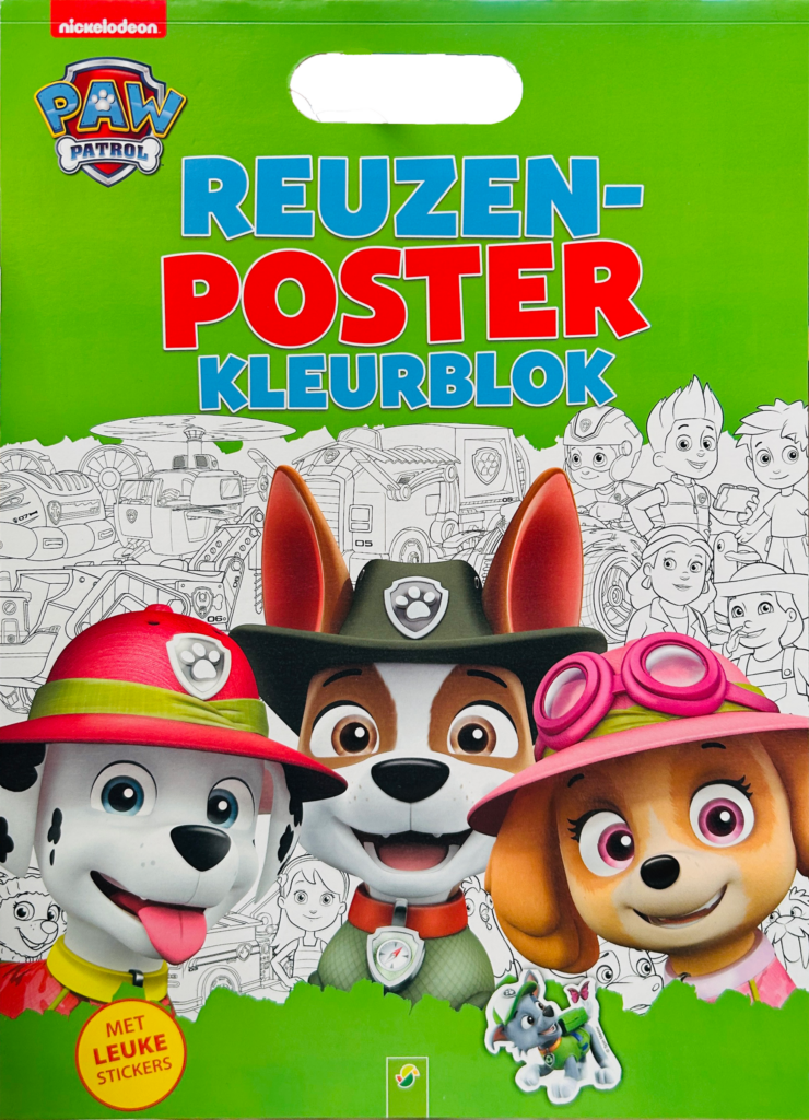 Reuzenposterkleurblok Paw Patrol Jungle