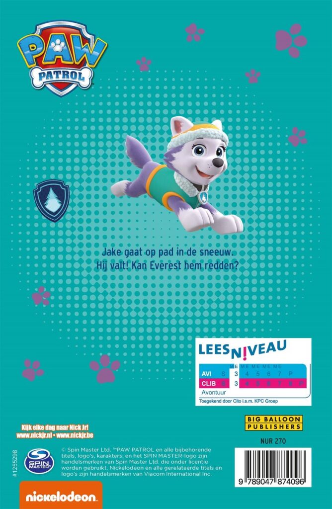 Ik leer lezen! - AVI - PAW Patrol, Everest redt de dag