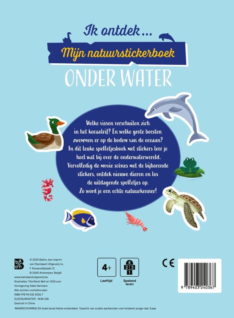 Mijn natuurstickerboek: Onder water