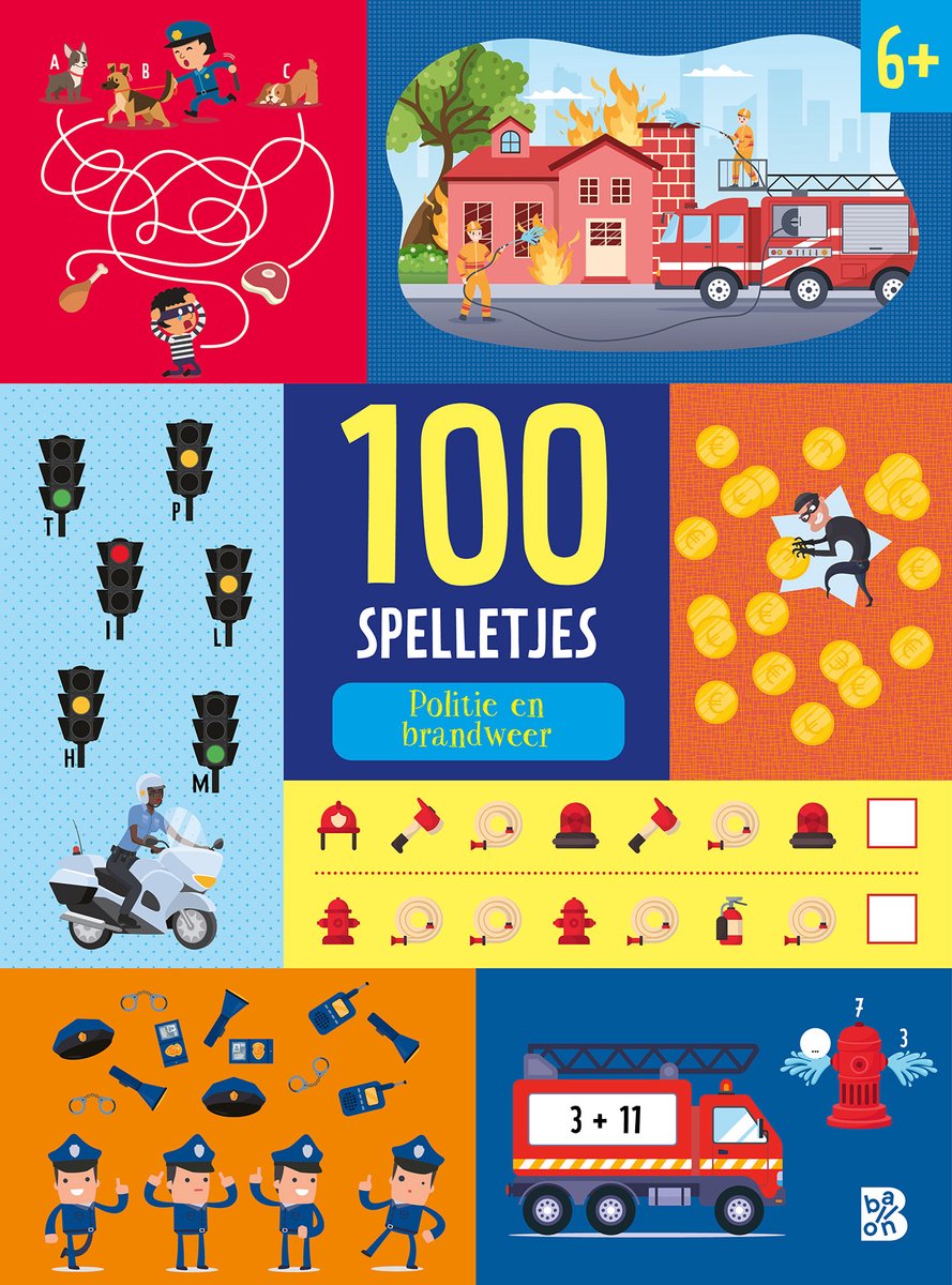 100 spelletjes: Politie en brandweer 
