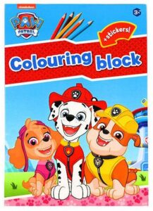 Paw Patrol kleurblok + stickers - Marshall