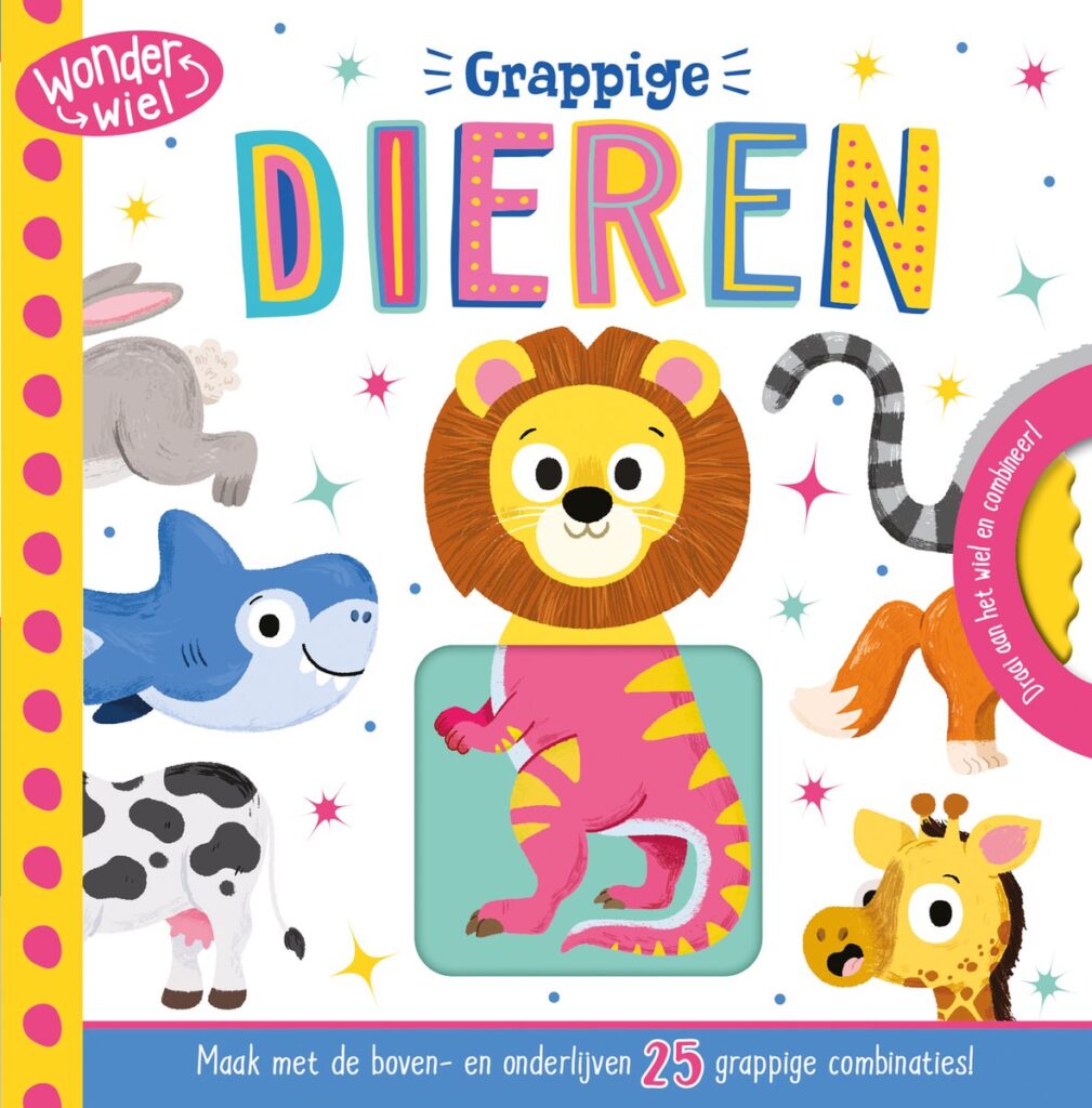 Grappige dieren - Wonderwiel - Maak met de boven- en onderlijven 25 grappige combinaties