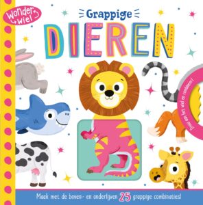 Grappige dieren - Wonderwiel - Maak met de boven- en onderlijven 25 grappige combinaties