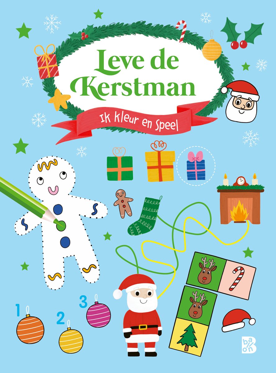 Leve de Kerstman - Ik kleur en speel
